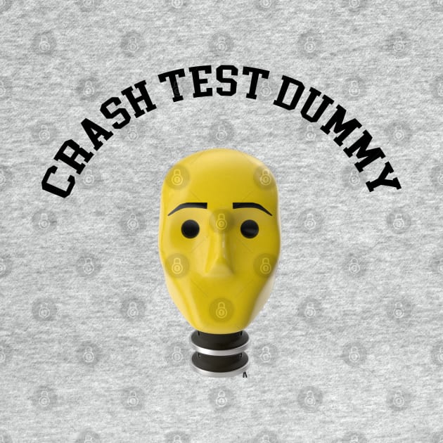 Crash Test Dummy Yellow Head with Safety Mark Background by ActivLife